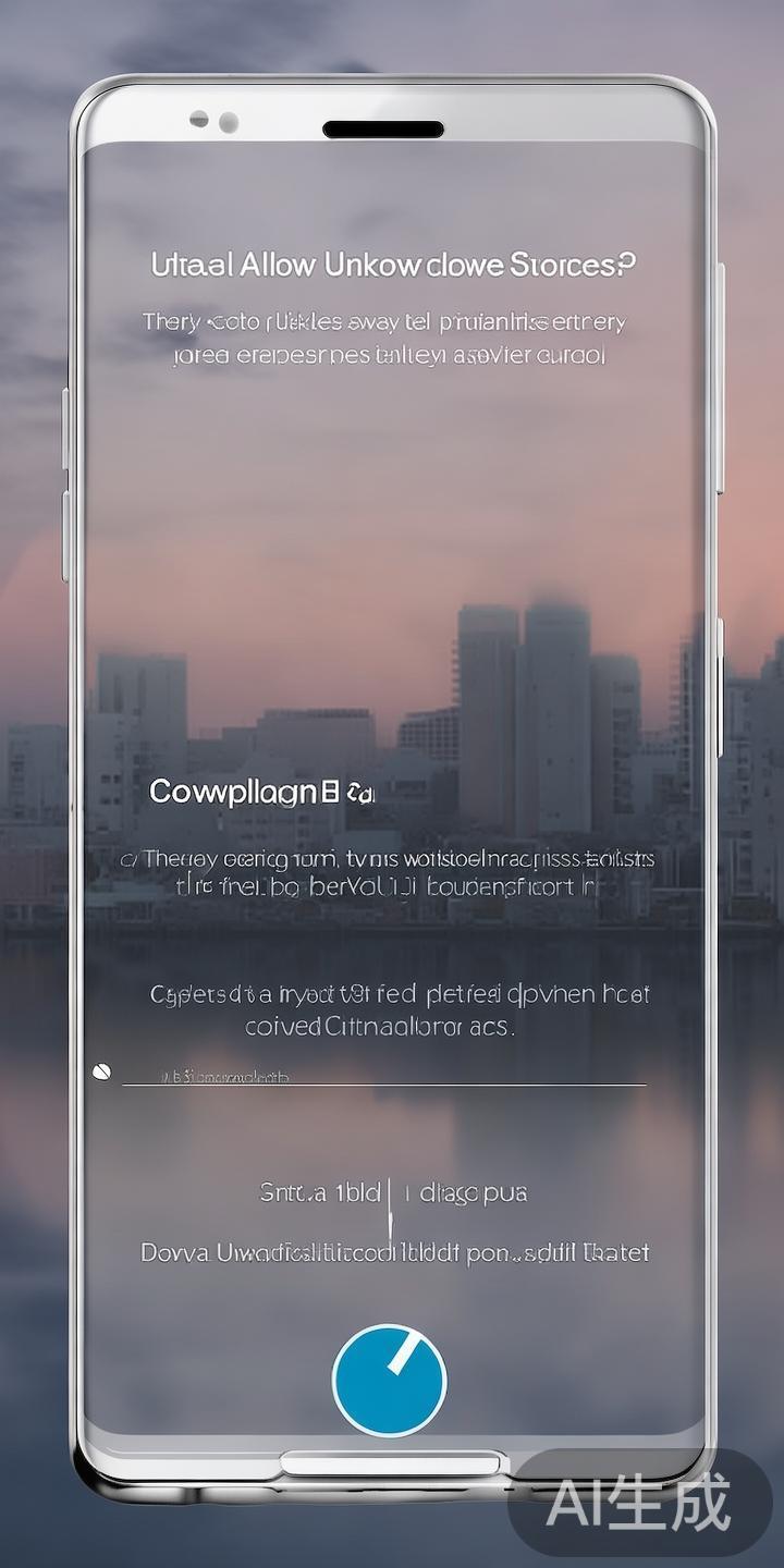在下载应用前，确保手机设置开启“允许未知来源应用安